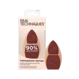 Real Techniques Real Techniques Makeupsaver Sponge, Makeup Blender Sponge For Liquid & Cream Formulations, Natural Finish & Reduces Makeup Waste, Targeted Application, Cruelty & Latex-Free, 1 Count