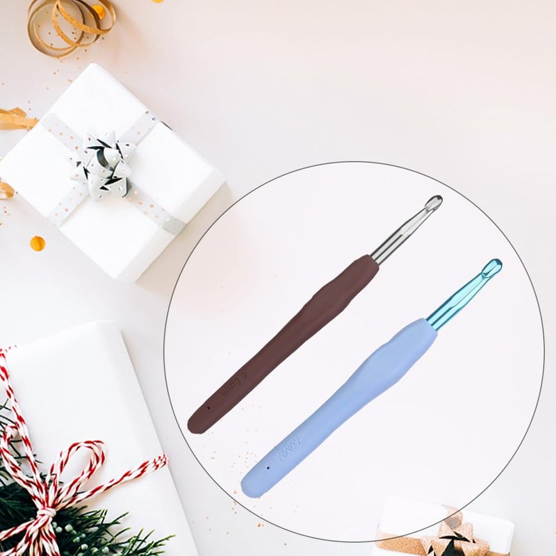Colorful Crochet Hooks 6.0mm 7.0mm Crochet Hook QLRFFLJOY 2 pcs