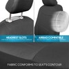 BDK PolyPro Car Seat Covers Full Set in Solid Charcoal