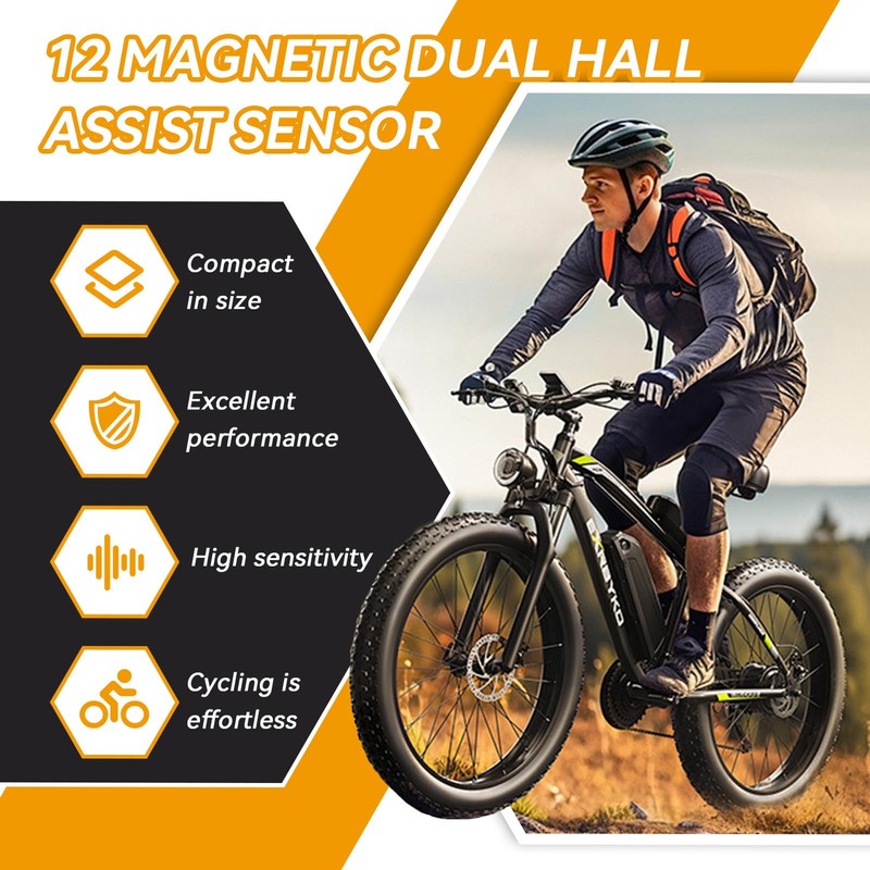Pedal Assist Sensor, Bicycle Pedal Assistant Kit, Electric Assistant, Speed