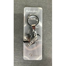 Sometheme Special Rhinestone Studded Small Alphabet Initial K Letter Keychain Key Bag Charm #100