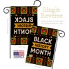 Cause Celebrate Black History Month Garden House Flags Set Support