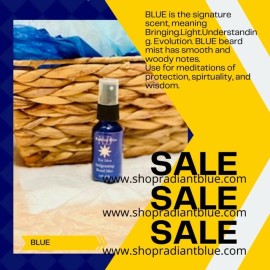 Radiant Blue Invigorating Beard Mist Shop Radiant Blue Invigorating Beard Oil Mist (Positivity) BESTSELLER!!
