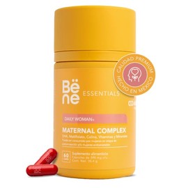 Vitaminas Prenatales Suplemento para Mujeres 60 Cápsulas - Maternal Complex DHA, D3, K2, Hierro, B12 Omegavie® Quatrefolic® Ferrochel® - Multivitamíni