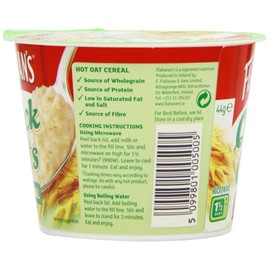 Flahavans Original Quick Oats Pot 44 g (Pack of 12)