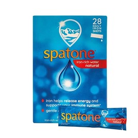 Spatone Iron Rich Water, Natural Iron Supplement, Original Flavour, Iron-Rich Water, Relieves Fatigue and supports the immune system, Gentle On The Stomach, Easy To Use, 28 Sachets