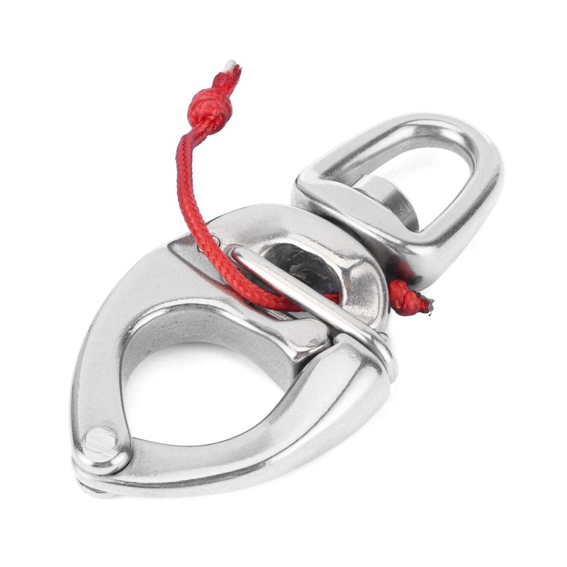MUNEFE Quick Release Carabiner Hooks for Boats, Stainless Steel Quick