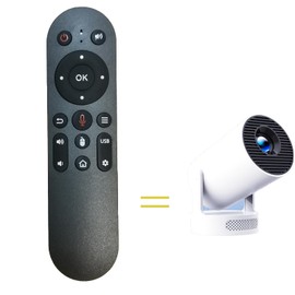 RUOYINKE Voice Remote Control Compatible for Magcubic HY300Pro+, HY310 Manual Focus 4K Mini Projector