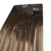 Ugeat Wire Hair Extensions Balayage Chocolate Brown Mix Medium Brown