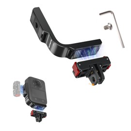 SHEAWA for DJI OSMO 360 L Shape Mount Holder + Magnetic Mount Adapter Aluminum Horizontal Vertical Click Release Mount Heavy Duty Magnetic Suction Accessories