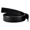 QHA Mens Ratchet Leather Belt Strap Full Grain Automatic Belts for Men 35mm Wide Q09 Black