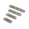Stainless Steel Corner Bracket Flat Straight Plate Joint Connector Pack