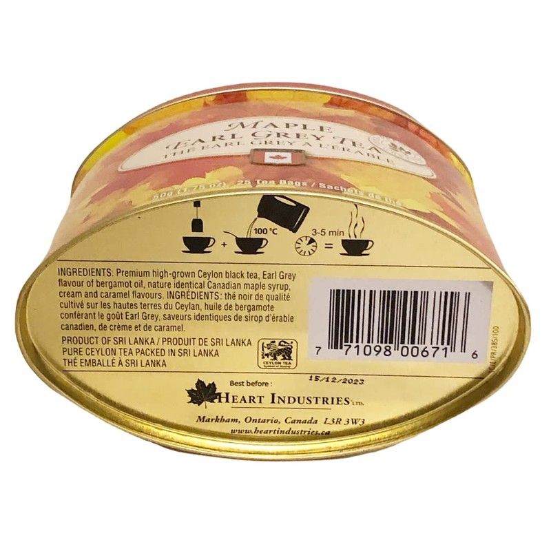 CANADA TRUE premium Ceylon Black Tea -25 Tea Bags 50g