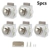 5PCS Push Button Latch Catch Push Door Lock,Keyless Door Lock