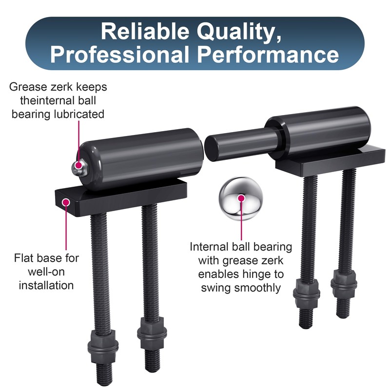 Trailer Gate Hinge, Heavy Duty Weld On Hinges, 7 Inches,
