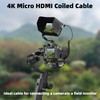 RIIEYOCA 4K Micro HDMI to HDMI Short Coiled Cable, 90