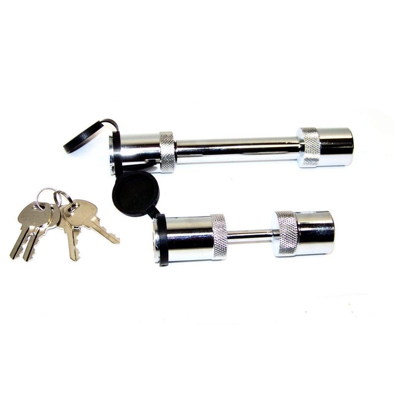 Keyed Alike 5/8 Hitch Pin and 1/4 Trailer Coupler Lock