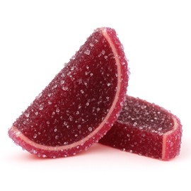 NY Spice Shop Pomegranate Fruit Slices Candy - 3 Pound Citrus Flavor Chewy Jelly Fruit Slices Candy - Old Fashioned Sliced Pomegranate Fruits Gummies - Gummy Fruits Snacks for Holiday Gifting