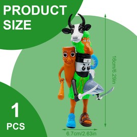 GNHG Italian Brainrot Figures, Funny Tung Sahur Toy Figures for Children and Adults, Tralalero Tralala & Lirili Larila Internet Memes for Brain Red Fans, Gift for Fans (B)