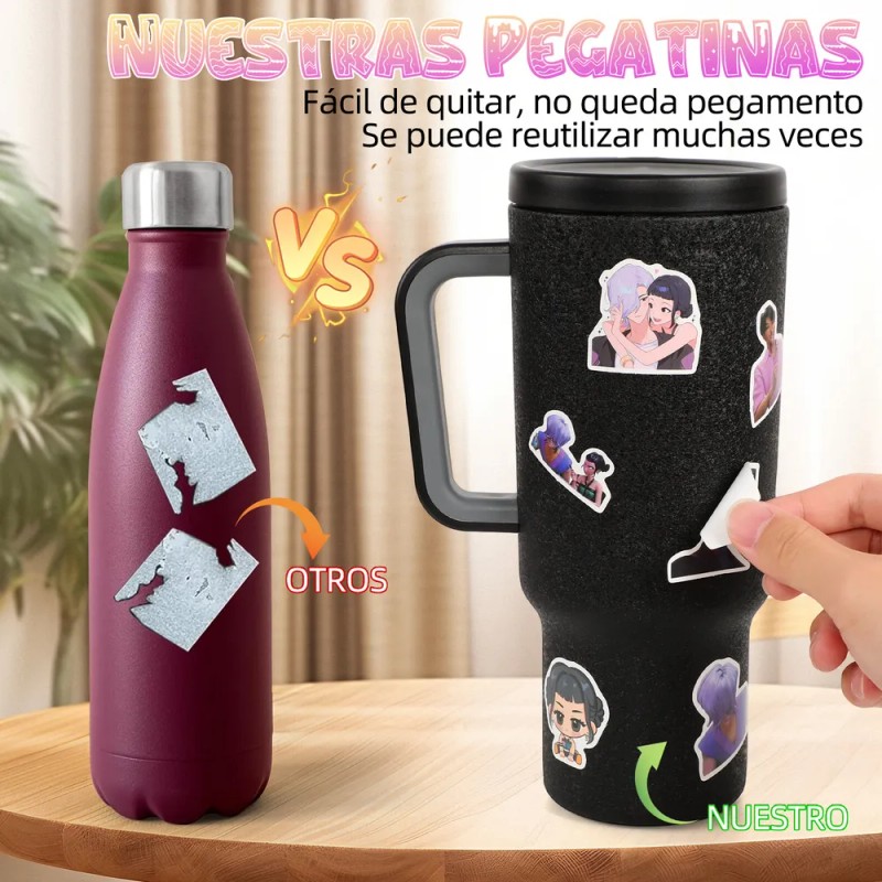 Kpop Demon Hunters 127 Calcomanias Stickers Pvc Contra Agua