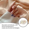 SEWACC 200pcs Floral Nail Charms Nail Decorations for Manicure Elegant