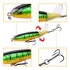 YUEMING Set of 4 Artificial Lure Fishing Lure Wobbler Set,