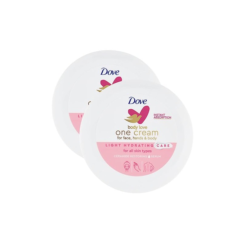 Dove One Cream Moisturizer for Face, Hands and Body, Intensive