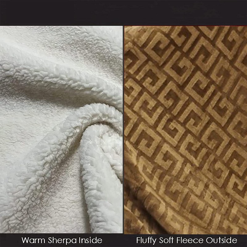CMY Reversible Sherpa Soft Warm Large Sofa Bed Extra Soft