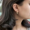LANGLY Gold Hoops Earrings for Women, 925 Sterling Silver Post