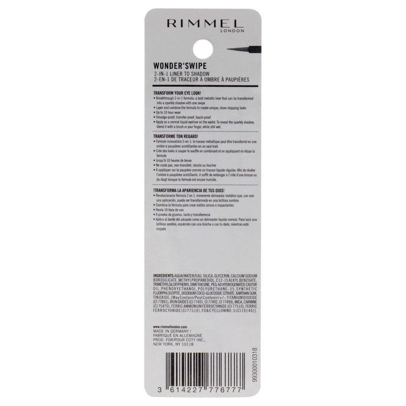 Rimmel London Wonder Swipe 2-in-1 Liner to Shadow - 012