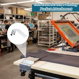 Lounsweer Pocket Printing Attachment for T-Shirt Platen, Universal Screen Printing Pocket Attachment for Sleeves & Tag Fits Most Standard Platens Screen Supplies & Accessories