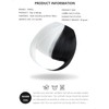 Yamel Synthetic Black and White Flat Bangs Hair Extensions Clip-in
