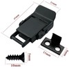 Stainless Steel Spring Loaded Black Draw Latches & Tension Latches