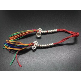 Tibetan Buddhist Silver Prayer Bead Counter