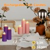 AVEKI Flickering Flameless Candles, Rechargeable Fake Candles with Remote Control