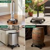 Goaste Cast Iron Plant Caddy, 11" Heavy Duty Plant Stand,