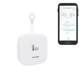 YoLink Smart Outdoor Temperature & Humidity Sensor, Hygrometer, Thermometer, 1000' Long Range, 2 Years Battery Life, Emails, Text/SMS, App Alerts, Alexa, IFTTT Integration. Hub Required!