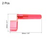 sourcing map 2 Pcs Red Plastic Guitar String Winder Speed