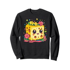 Cheese Block With Flowers Sweatshirt