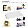 2Pcs Floating Wall Ledge Shelf Acrylic Concealed Bathroom Rack for