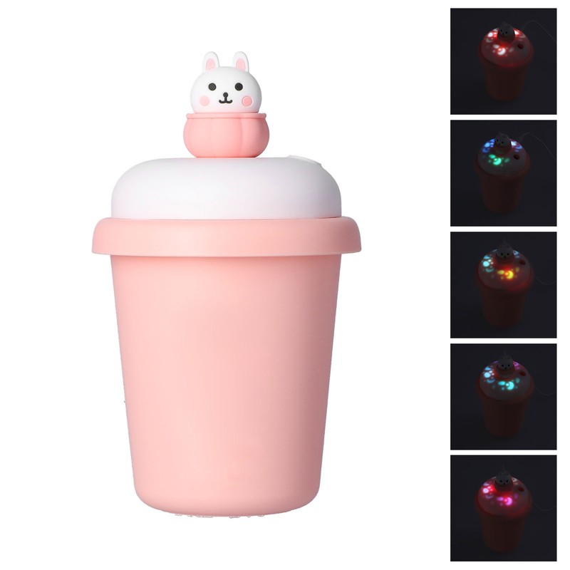 Humidifier Pink Milk Tea Cup Humidifier Small Desktop Bedroom Bedside