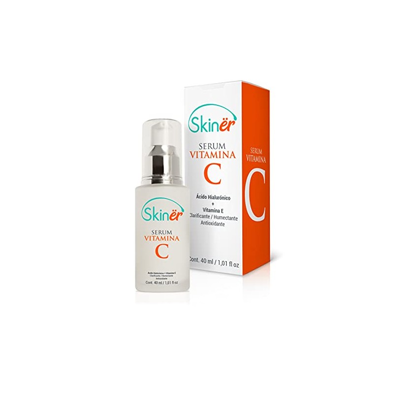 Skinër Serum Vitamina C + Vitamina E + Ácido Hialurónico,
