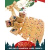 qiqee Christmas Shoes Bakery Boxes with Window 60pcs 4x4x2.5 Mini