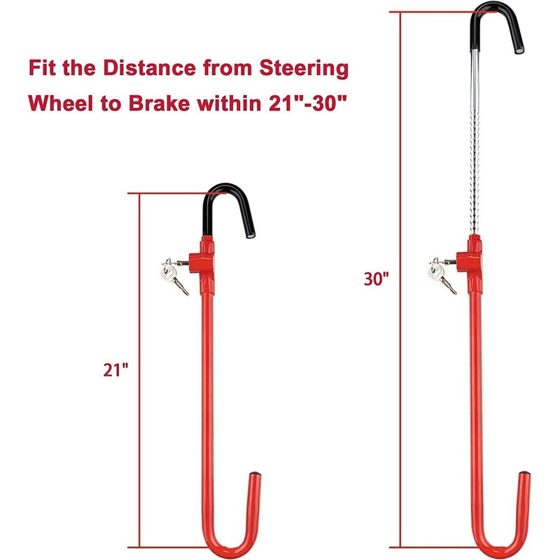 Cartman Steering Wheel Brake Lock, Vehicle Anti-Theft Security Brake Pedal