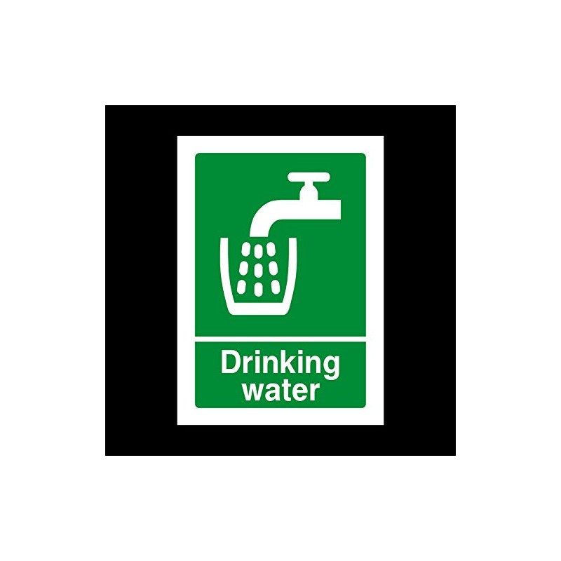 Drinking Water Sign - (A7) 75x100mm - Plastic Sign (HS5)