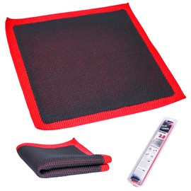 A.F.N.A.L Clay Towel 3.0 for Cars, Clay Bar Towel Scratch-Free Autocare Detailing Polishing, Removing Tar Paint Tree-Sap Guano Contaminants, Fine Grade, 12" x 12" (30cm x 30cm), Red