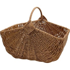 Daikai 73765 Balt PE Willow, One Handle, Angle Shape, Light Brown, W 12.0 x D 8.1 x H 6.3 x TH9.3 inches (30.5 x 20.5 x 16 x 23.5 cm)