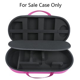 RLSOCO Hard Case for Dyson Airwrap i.d. Multi-Styler and Dryer - Fits 4pcs Long Barrels or Short Barrels - Pink (Case Only,Hair Styler is not Included)