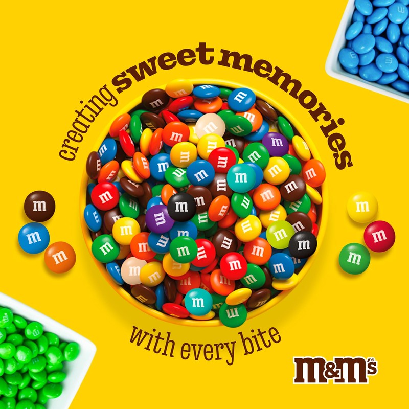 M&M’S WORLD Red Milk Chocolate Candy 5lb Resealable Pack for