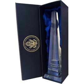 Presidential Souvenirs Washington Monument Crystal Figurine - Large